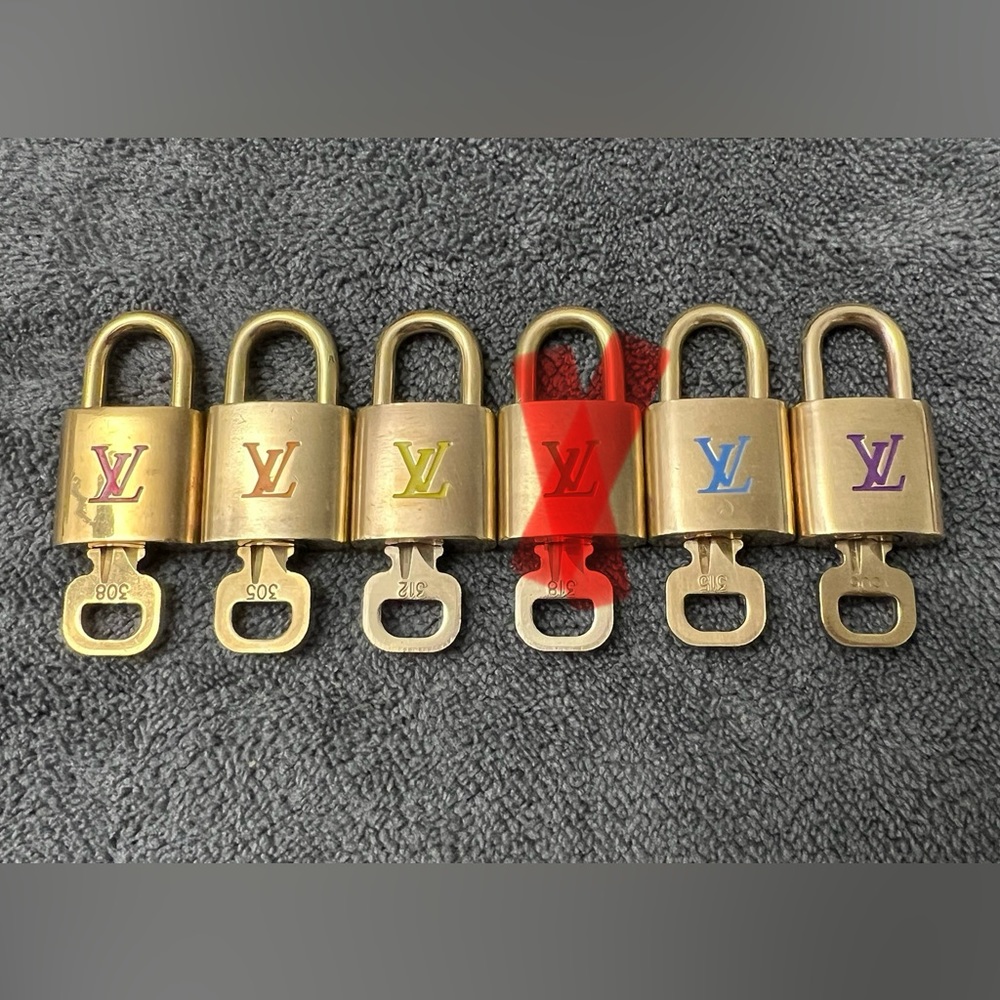 Black Friday Sale! Authentic Louis Vuitton Lock and Key - pick a rainbow color!